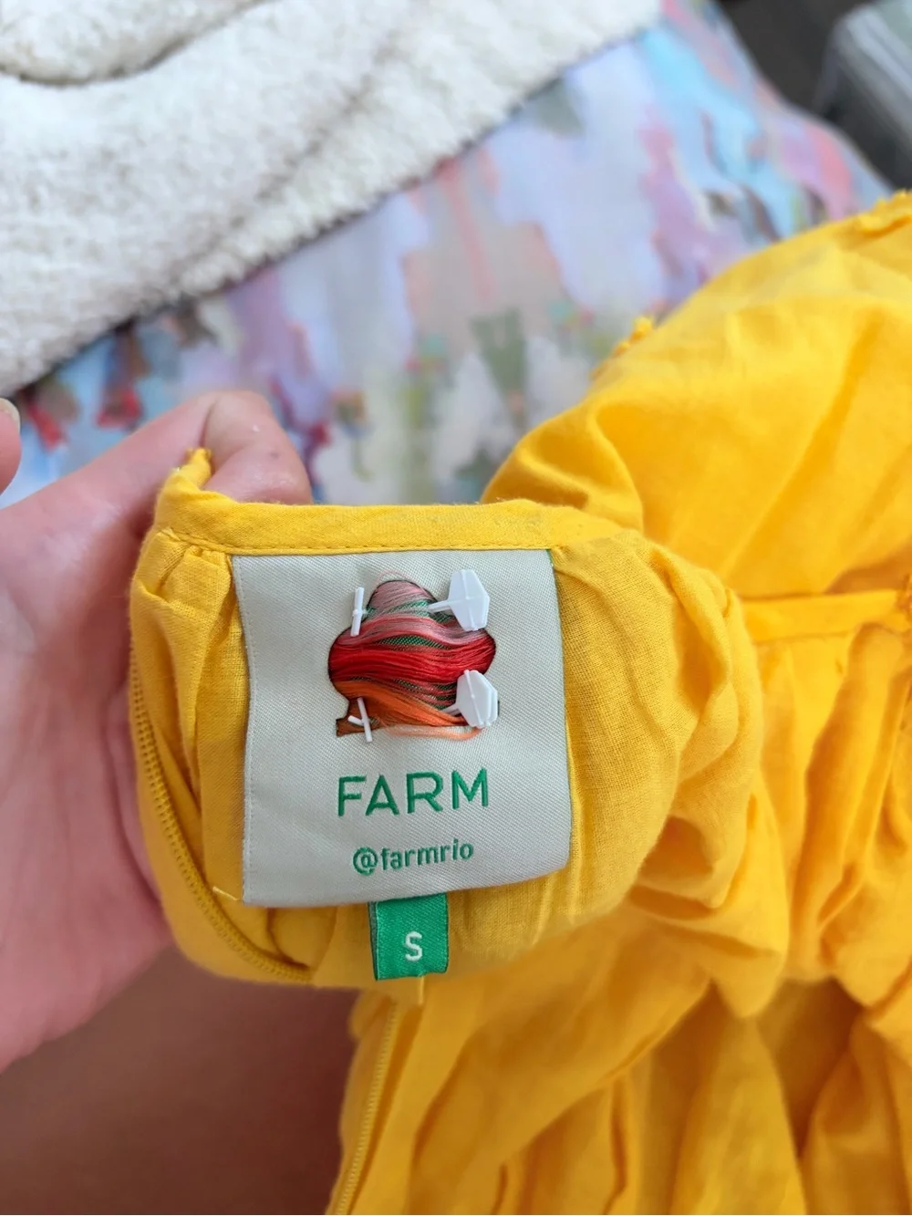 FARM Rio Yellow Embroidered Maxi Dress - Picture 3 of 3